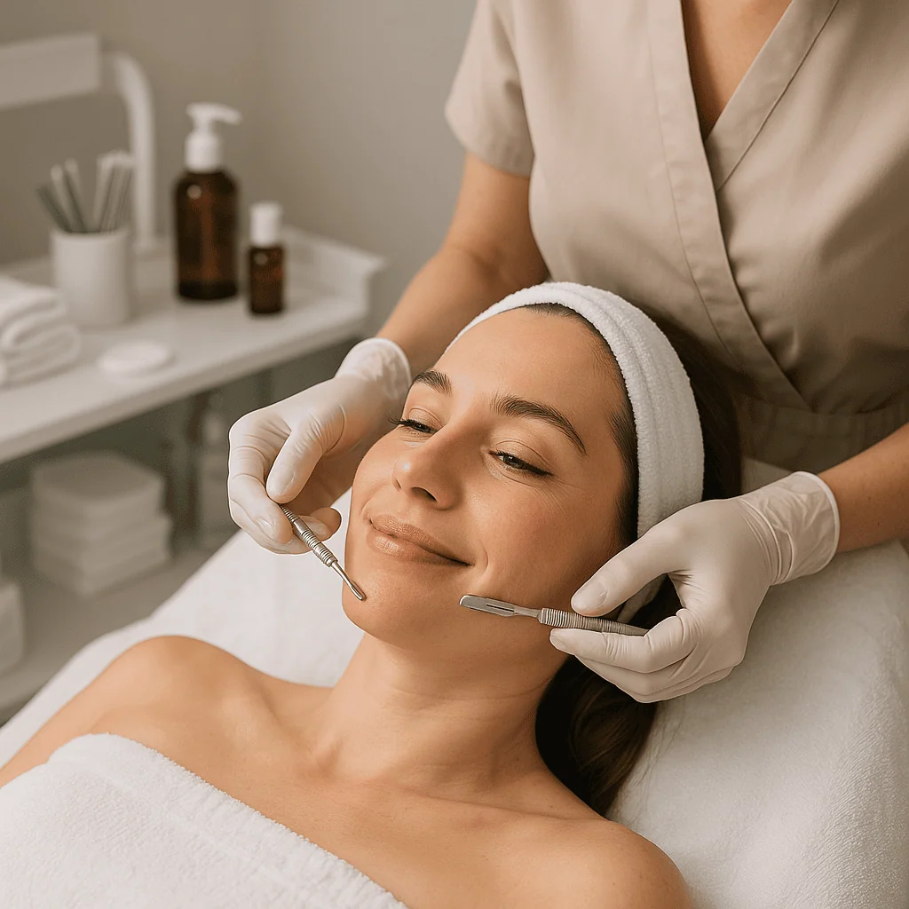 Reserva de Limpieza Facial Profunda en San Joaquín y alrededores. Mejora acné, manchas y puntos negros. Cosmetóloga Karolina R.